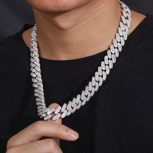 16mm Baguette AAAAA CZ Cuban Chain